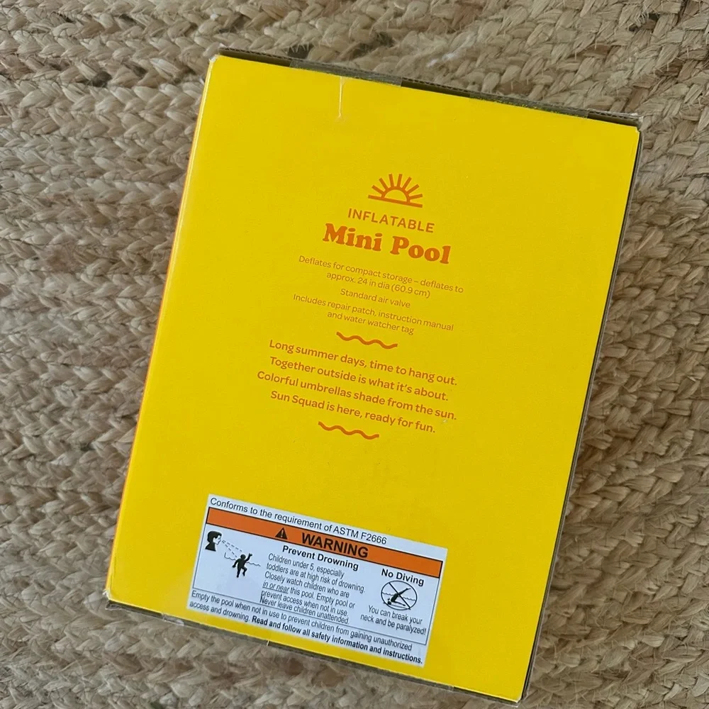 Blue Inflatable Mini Pool - Picture 2 of 2